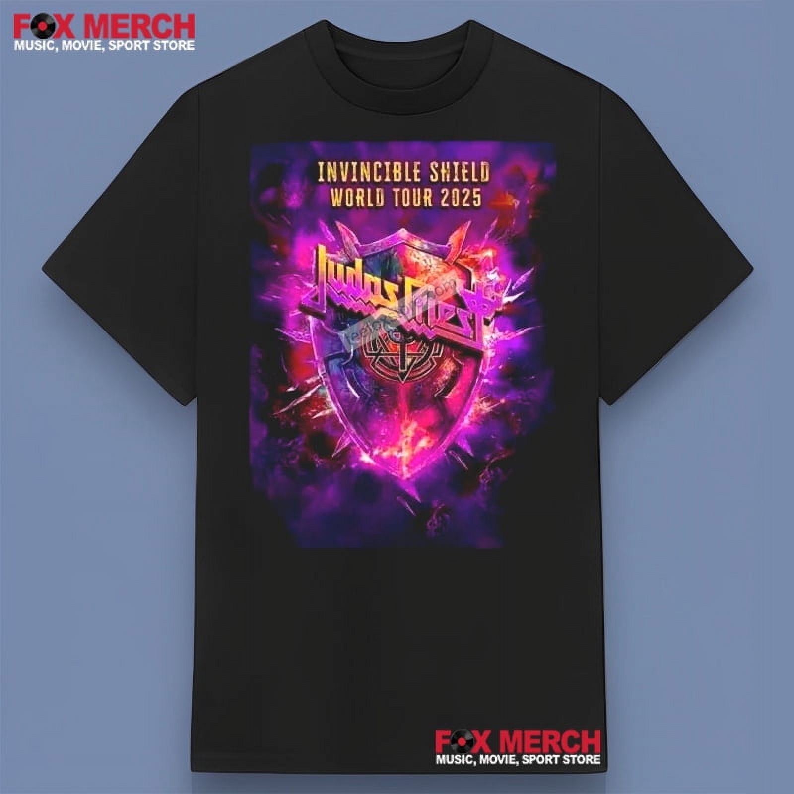 Judas Priest Invincible Shield World Tour 2025 Music TShirt