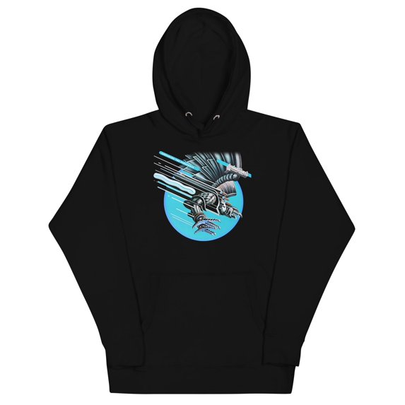 Judas Priest Neon Screaming Classic Unisex Hoodie - Black - Small