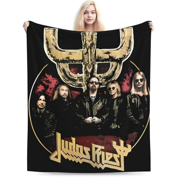 Judas Rock Band Priest Blanket Soft Cozy Lightweight Warm Throw Blanket Bedroom Sofa Decorations All Seasons Blankets 50"X40"