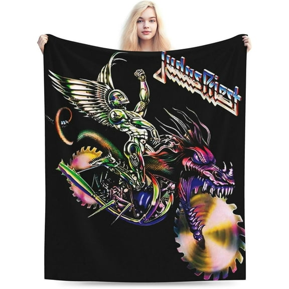 Judas Rock Band Priest Blanket Soft Cozy Lightweight Warm Throw Blanket Bedroom Sofa Decorations All Seasons Blankets 50"X40"