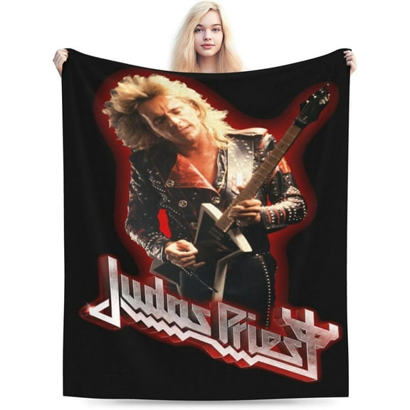 Judas Rock Band Priest Blanket Soft Cozy Lightweight Warm Throw Blanket Bedroom Sofa Decorations All Seasons Blankets 60"X50"