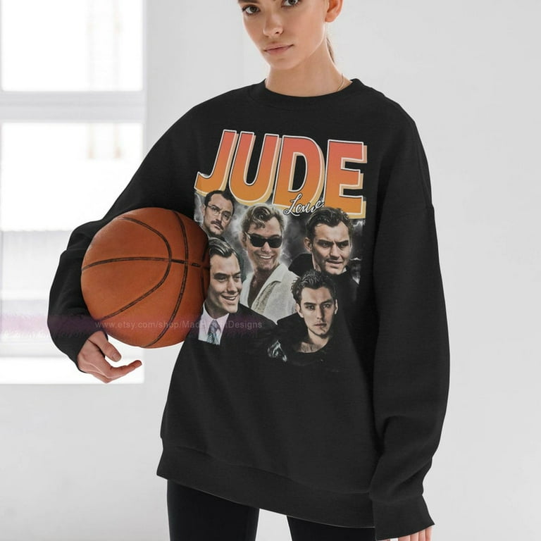 Jude Law sweatshirt cool retro rock poster sweater 70s 80s 90s rocker design style sweatshirts 409