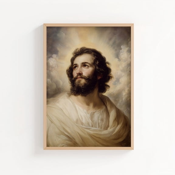Jude The Apostle Style Christian Saint Thaddeus Wall Art Print