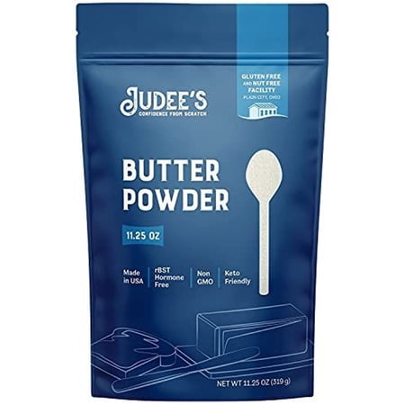 Judee's Gluten Free Butter Powder - Versatile Cooking & Baking Butter Powder - Gluten-Free & Keto-Friendly Formula - 11.25 Ounce, Pack of 1