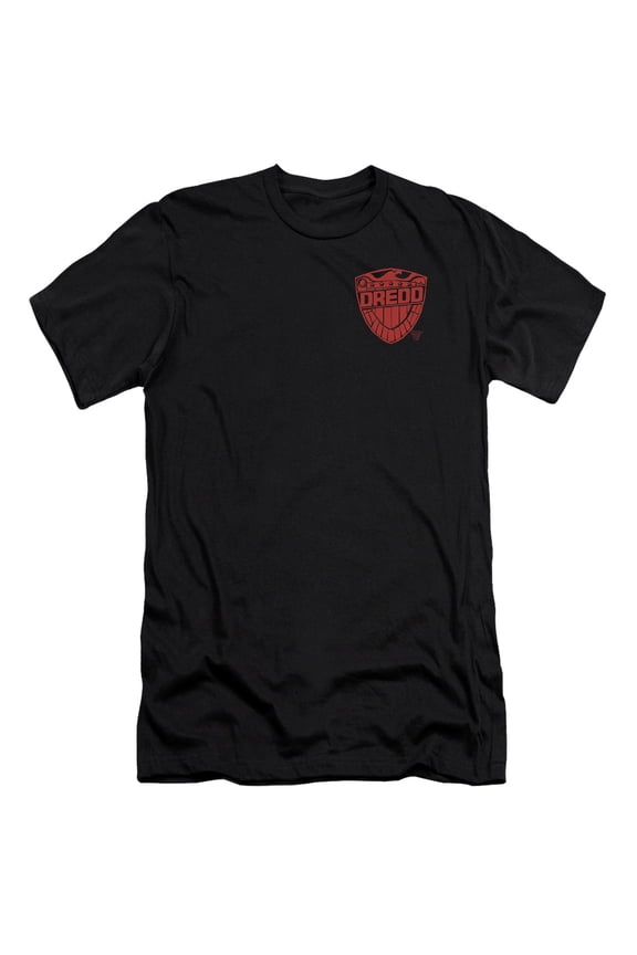 Judge Dredd Badge S/S Adult 30/1 T-Shirt Black
