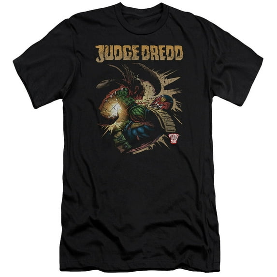 Judge Dredd Blast Away S/S Adult 30/1 T-Shirt Black