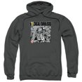 thumbnail image 1 of Judge Dredd Fenced Adult Pullover Hoodie Sweatshirt Charcoal, 1 of 1