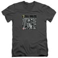 thumbnail image 1 of Judge Dredd Fenced S/S Adult V-Neck Charcoal, 1 of 1
