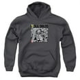 thumbnail image 1 of Judge Dredd-Fenced Youth Pull-Over Hoodie- Charcoal - Large, 1 of 1