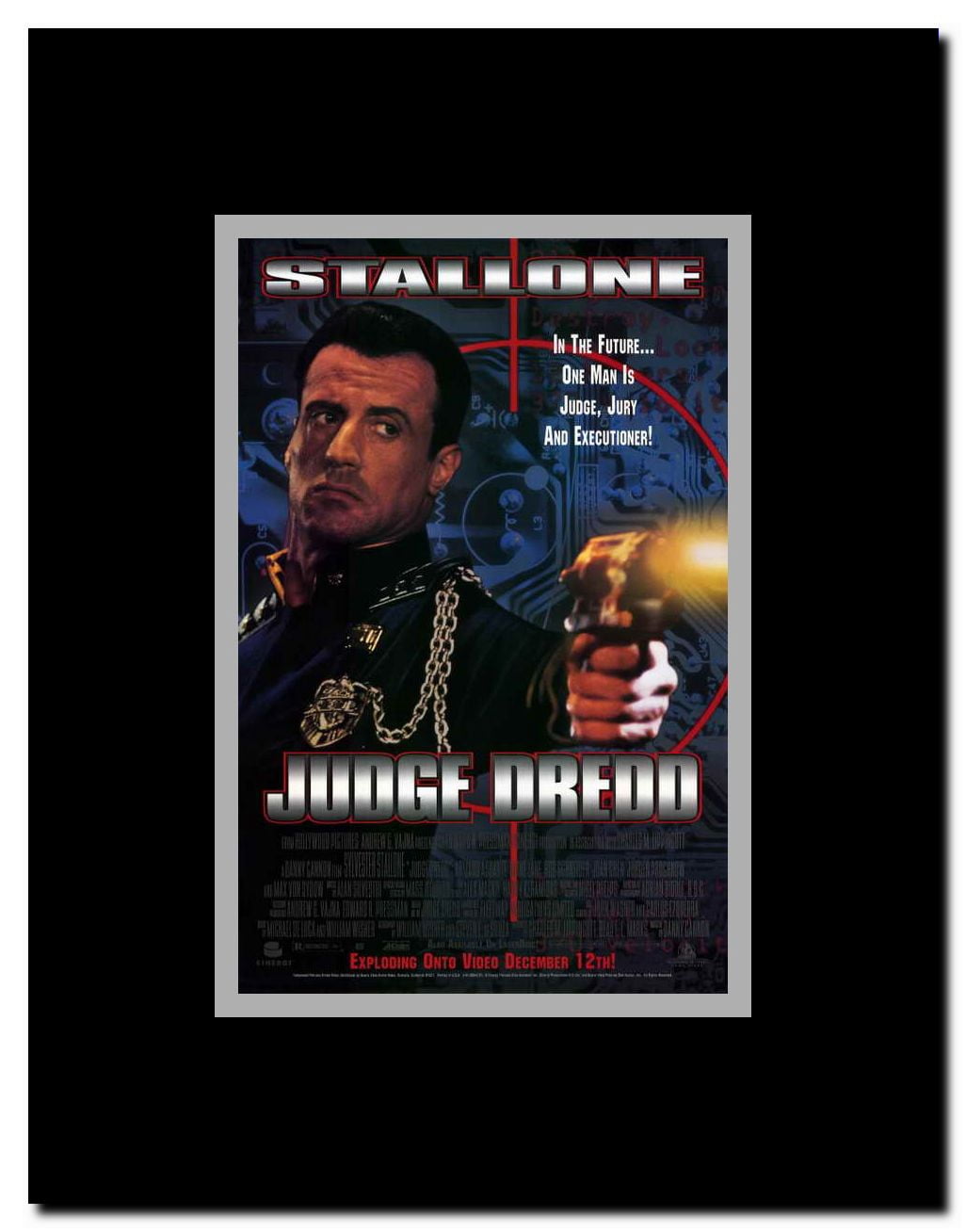 Judge Dredd Framed Movie Poster