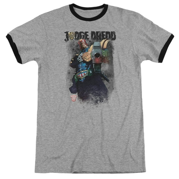 Judge Dredd - Last Words - Heather Ringer Short Sleeve Shirt - XXX-Large