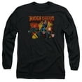 thumbnail image 1 of Judge Dredd Through Fire  Long Sleeve Adult 18/1 T-Shirt Black, 1 of 2