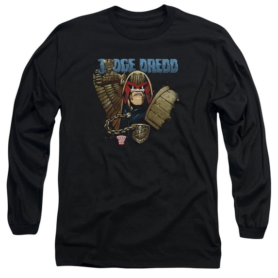 Judge Dreddile Scumbag Long Sleeve Adult 18/1 T-Shirt Black