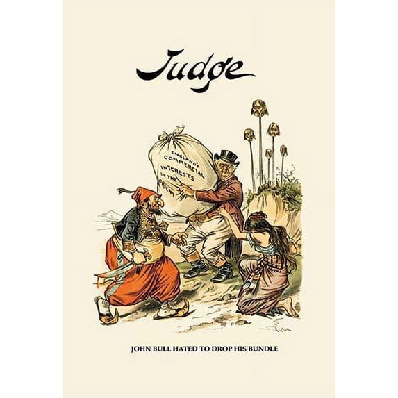 Judge: John Bull Hated to Drop His Bundle Fine art canvas print (20" x 30")