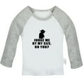 thumbnail image 1 of Judge Me By My Size Do You? Funny T shirt For Baby, Newborn Babies T-shirts, Infant Tops, 0-24M Kids Graphic Tees Clothing (Long Gray Raglan T-shirt, 0-6 Months), 1 of 4