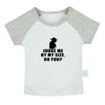 thumbnail image 1 of Judge Me By My Size Do You? Funny T shirt For Baby, Newborn Babies T-shirts, Infant Tops, 0-24M Kids Graphic Tees Clothing (Short Gray Raglan T-shirt, 12-18 Months), 1 of 4
