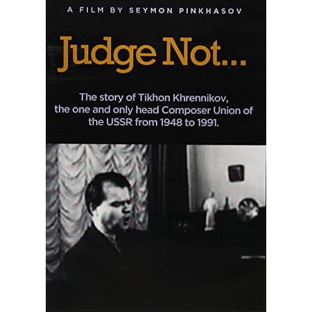 Judge Not (DVD), MVD (Generic), Documentary