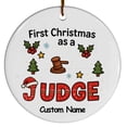 thumbnail image 1 of Judge Ornament, Christmas Ornament, Christmas Gift For Dad Mom Friends Women Her Wife Coworkers Colleagues, Custom Ornament, Team Gifts, Gift for Judge, 1 of 5
