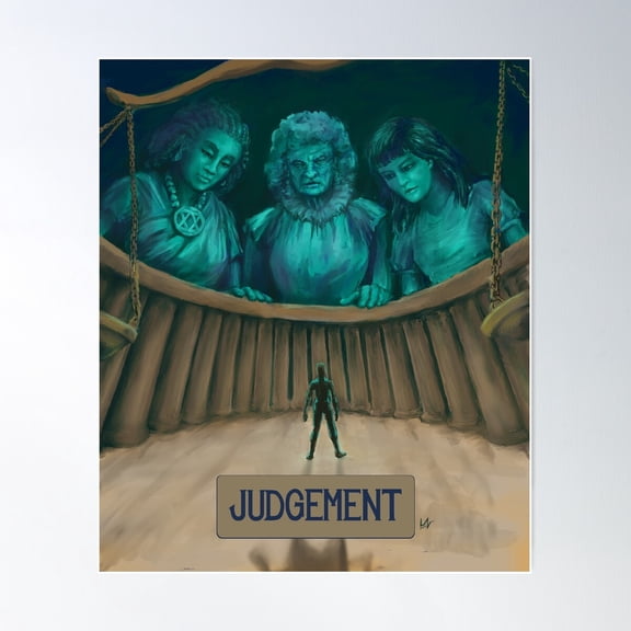 Judgement Poster Wall Art, Modern Wall Decor For Living Room Bedroom, 12x18 UNFRAMED