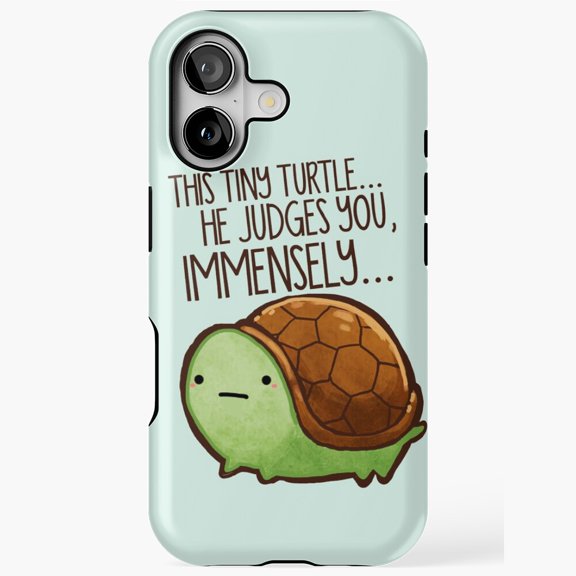 Judging Turtle iPhone Case 11 through 17 Pro Max
