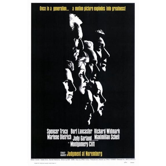 Judgment at Nuremberg Movie Poster - 27 x 40 in.