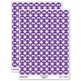 thumbnail image 1 of Judgmental Cat Wearing Mask 200+ Round Stickers - Purple - Matte Finish - 0.50" Size, 1 of 3