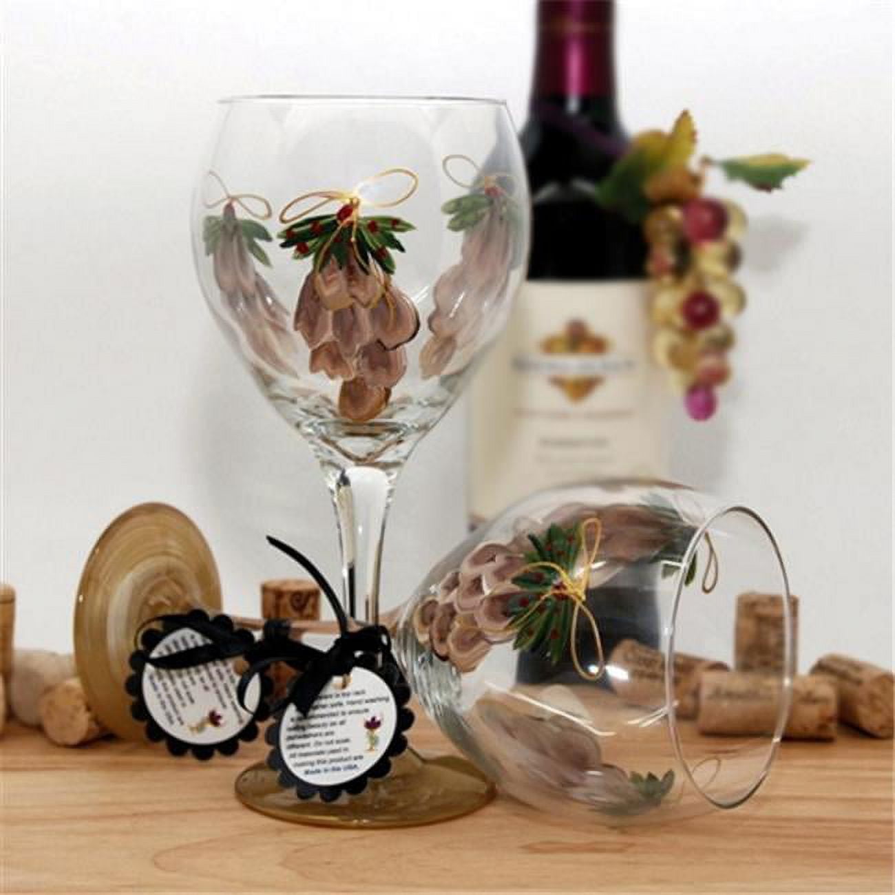 Pine Cone Wine Glasses - Set of 12