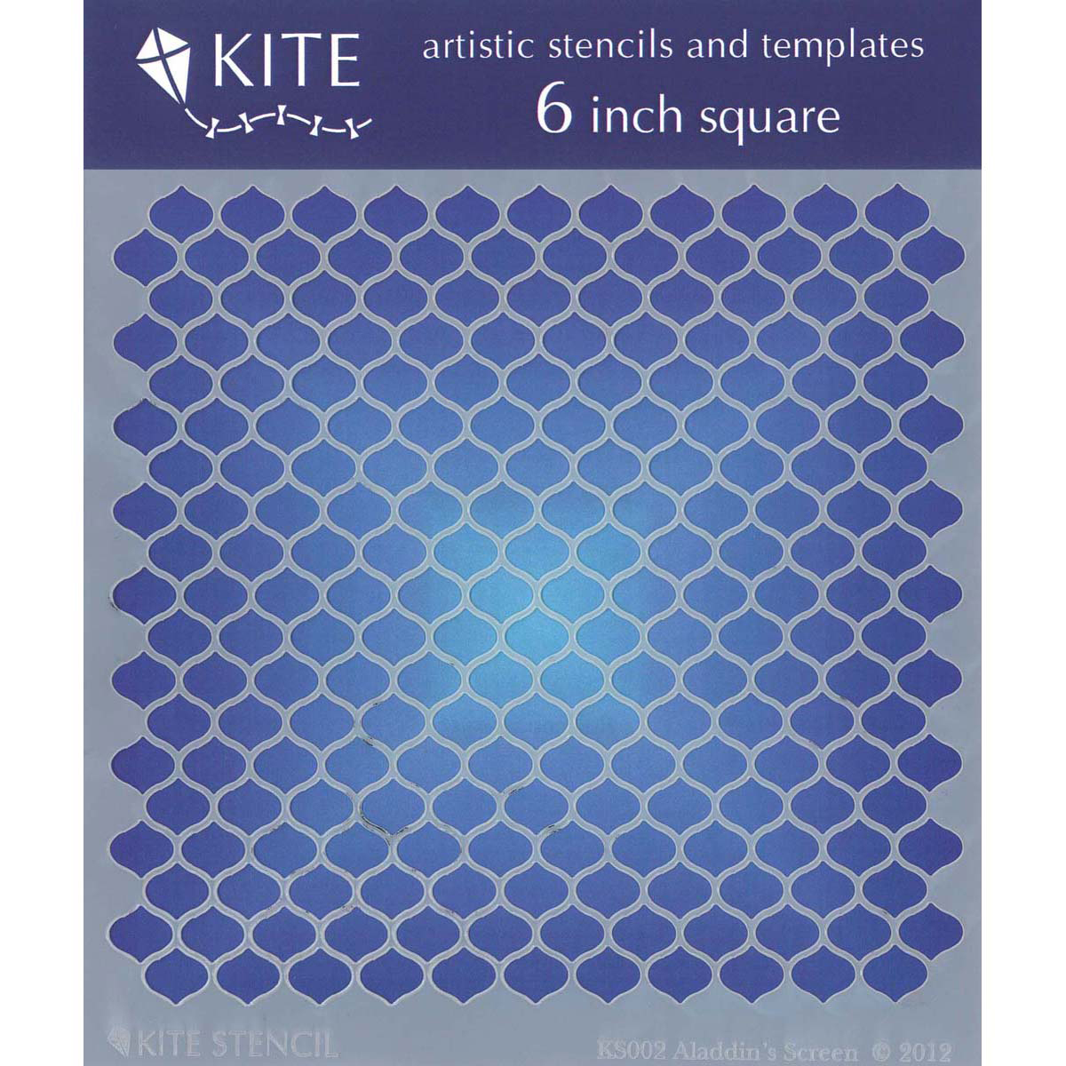 Judikins Kite Stencil 6" SquareAladdin's Screen, Pk 2, Judikins