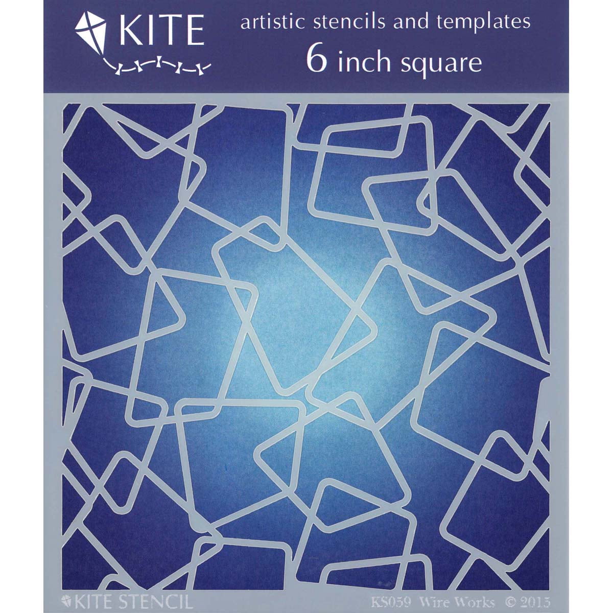 Judikins Kite Stencil 6" SquareWire Works