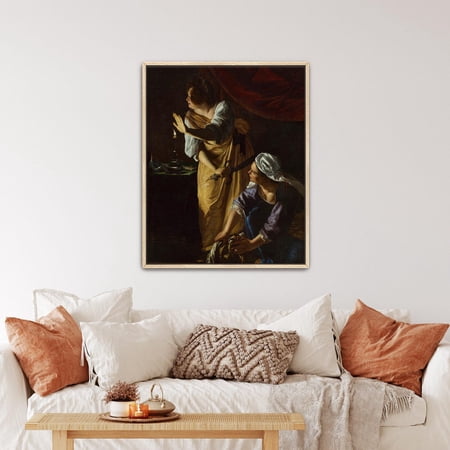 Judith And Her Maidservant Gentileschi Wall Art Print Baroque Decor