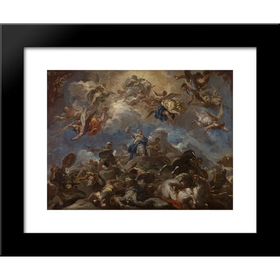 Judith Displaying the Head of Holofernes 20x24 Framed Art Print by Luca Giordano
