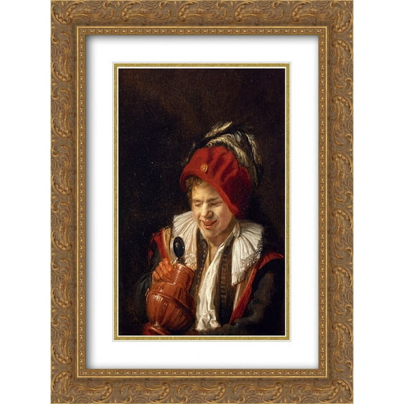 Judith Leyster 2x Matted 20x24 Gold Ornate Framed Art Print 'A Youth with a Jug'
