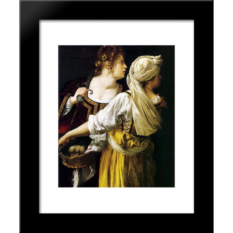 Judith and her Maidservant 20x24 Framed Art Print by Artemisia
