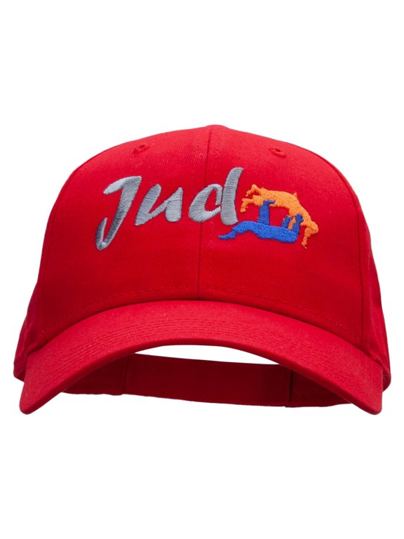 Judo Action Embroidered Low Profile Cap - Red OSFM