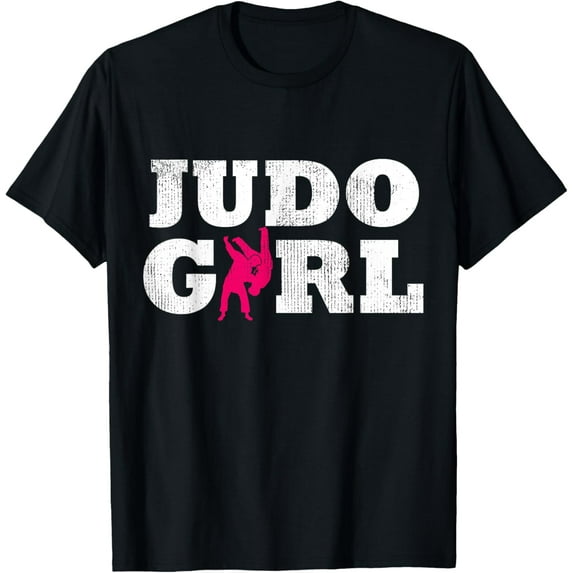 Judo Girl Player Silhouette Sport Gift T-Shirt