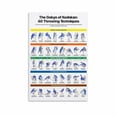 thumbnail image 1 of Judo Throws Poster,Throwing Techniques Chart Poster Canvas Painting Posters And Prints Wall Art for Living Room Bedroom Decor, 1 of 5