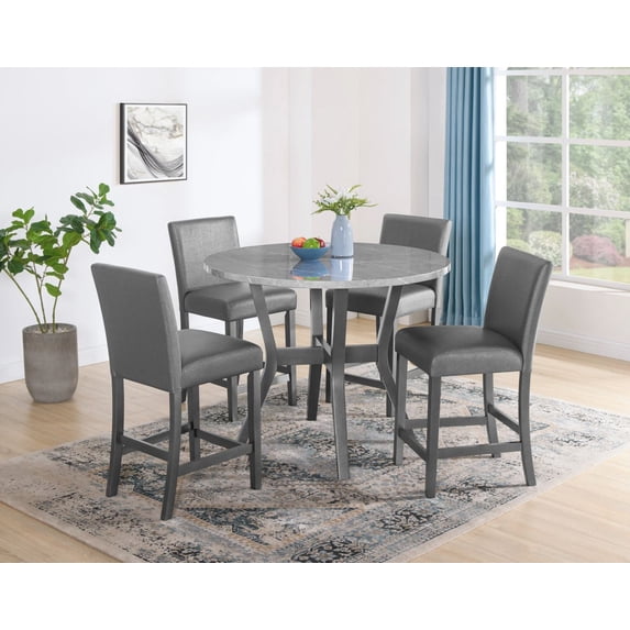 Judson 5 Piece Counter Height Table Set Grey