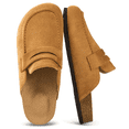 thumbnail image 1 of Judxsious Women's Suede Mules & Clogs Cork Footbed Slip On Mules Potato Shoes with Arch Support, 1 of 8