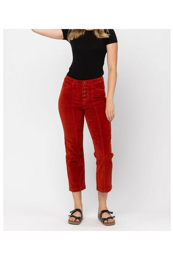 Cropped Corduroy Womens Jeans (27)