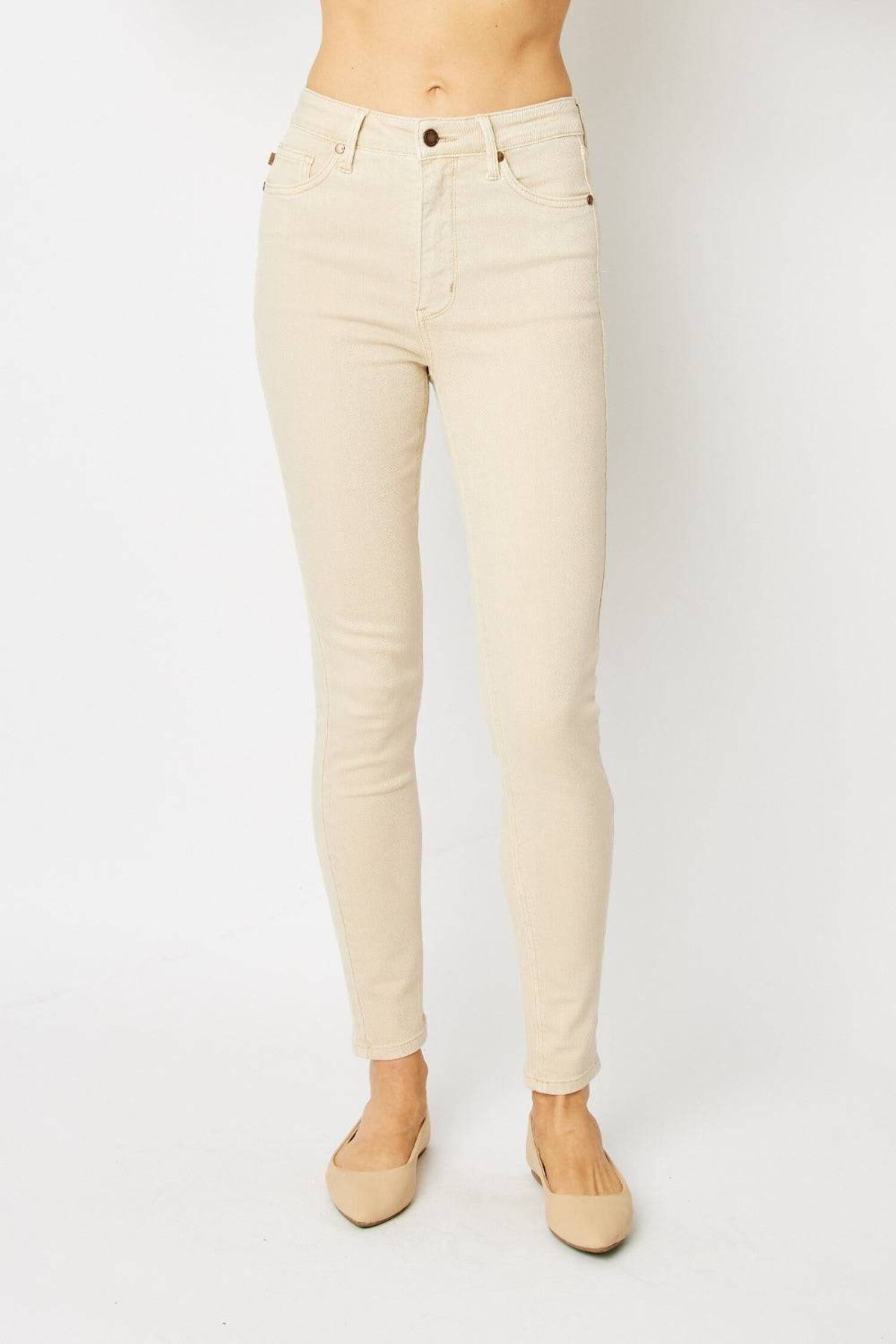 Judy Blue High Waist Bermuda Shorts - Navy Garment Dyed, Tummy Control, 7.25" Inseam (Style 150270)