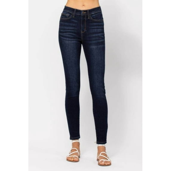 Judy Blue Full Size High Waist Handsand Skinny Jeans - Rosa Apparel