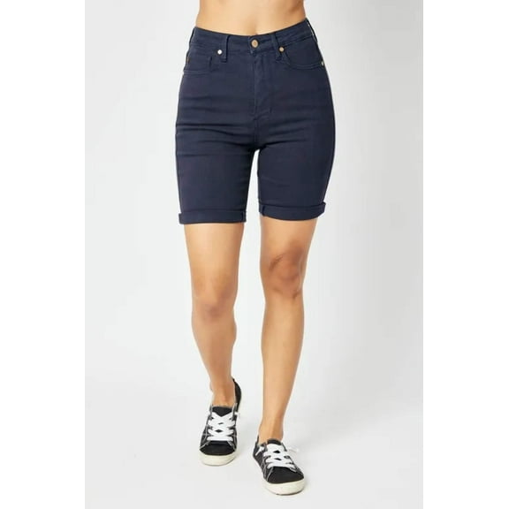 Judy Blue Full Size High Waist Tummy Control Bermuda Shorts