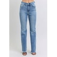 thumbnail image 1 of Judy Blue Full Size Raw Hem High Rise Bootcut Jeans, 1 of 9
