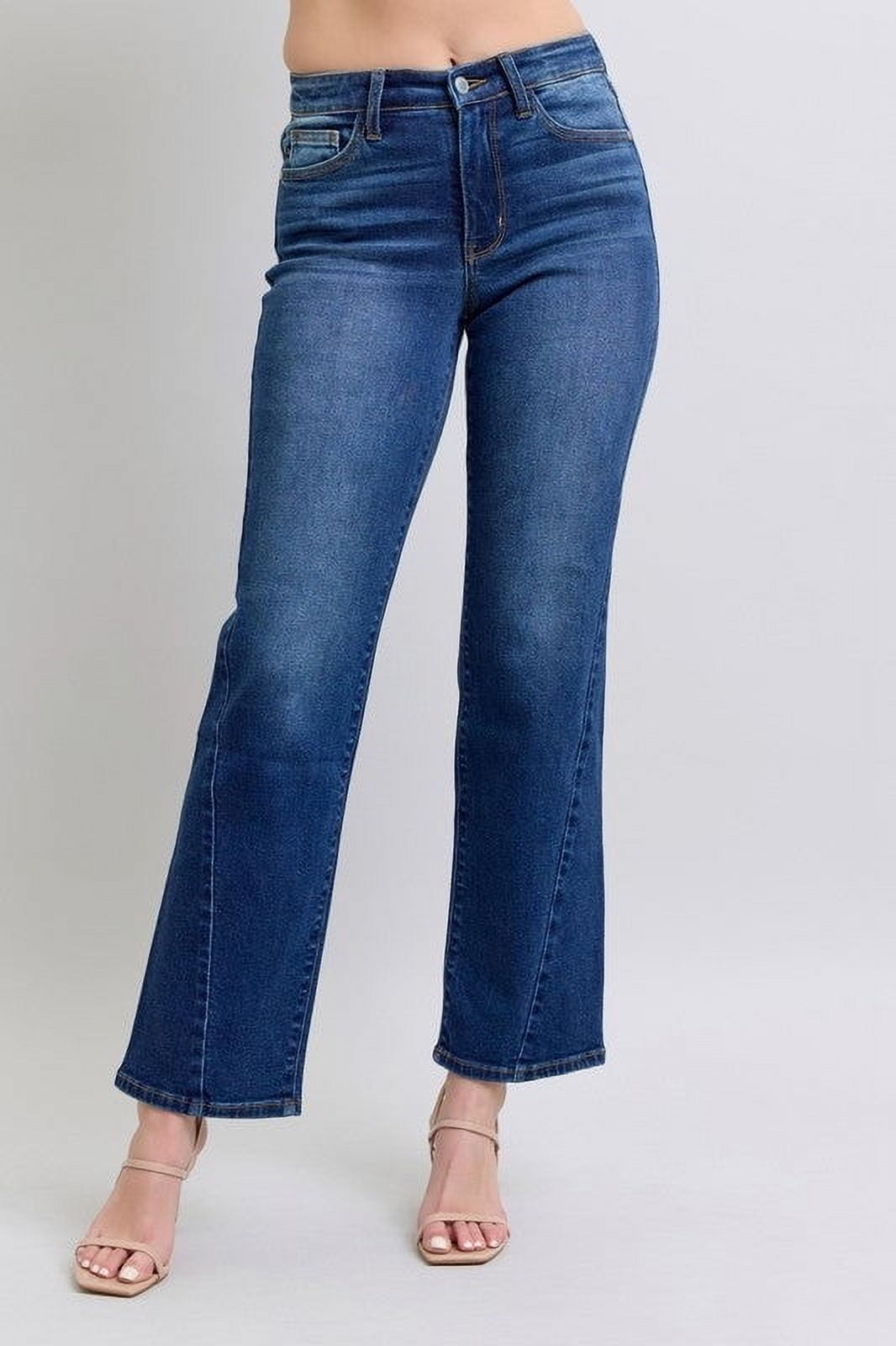 Judy Blue Full Size Side Seam Braid Detail Crop Wide Leg Jeans