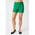 thumbnail image 1 of Judy Blue Full Size Tummy Control Garment Dyed Denim Shorts, 1 of 7