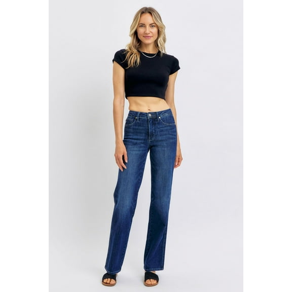 Judy Blue Full Size Tummy Control Straight Jeans Plus Size