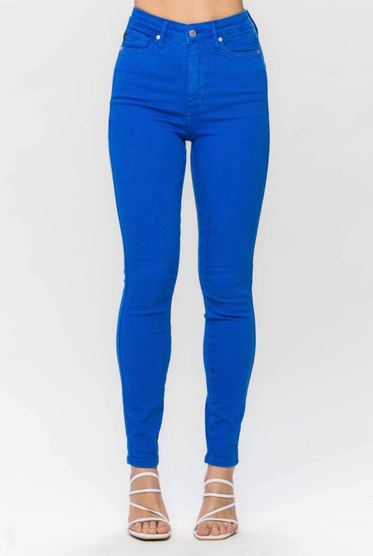 Judy Blue Game Day Control Top Skinny Jeans