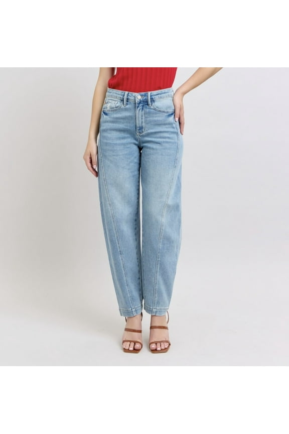 High Waist Barrel Leg Jeans (30)