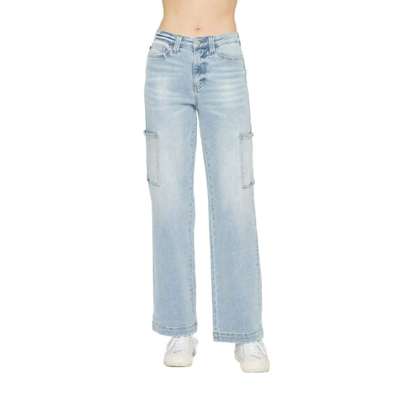 Judy Blue High Waist Straight Cargo Jeans