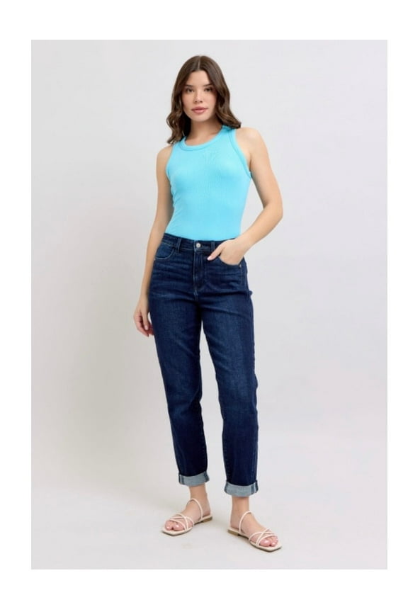 High Waisted Cuffed Boyfriend (29)